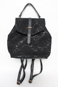 axes femme / 総レースリュック  黒 Y-25-10-18-041-AX-BG-SZ-ZY