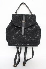 画像1: axes femme / 総レースリュック  黒 Y-25-10-18-041-AX-BG-SZ-ZT088 (1)