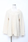 axes femme / ニットトップス M 生成り Y-25-10-20-041-AX-TO-SZ-ZY