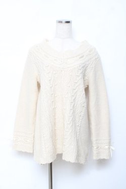 画像1: axes femme / ニットトップス M 生成り Y-25-10-20-041-AX-TO-SZ-ZY