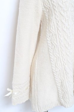 画像3: axes femme / ニットトップス M 生成り Y-25-10-20-041-AX-TO-SZ-ZY