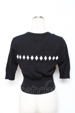 画像2: SAVOY CLOTHING / Dia Hearf Sleeve Short Summer Knit S 黒 Y-25-10-20-043-LO-TO-SZ-ZY