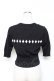 画像2: SAVOY CLOTHING / Dia Hearf Sleeve Short Summer Knit S 黒 Y-25-10-20-043-LO-TO-SZ-ZY (2)
