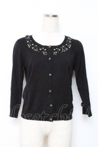 LODISPOTTO / フラワービジューカーディガン 2 黒 Y-25-10-20-044-LO-TO-SZ-ZY