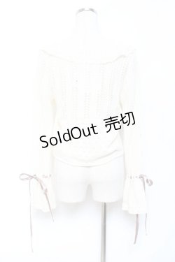 画像2: axes femme / ショート丈ニットボレロ M 生成り Y-25-10-20-005-AX-TO-SZ-ZY