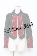 MILK / Ladyナポレオンジャケット  ブラック×ボルドー Y-25-10-20-047-ML-JA-SZ-ZY