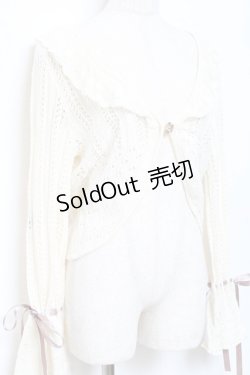 画像3: axes femme / ショート丈ニットボレロ M 生成り Y-25-10-20-005-AX-TO-SZ-ZY