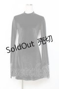 PUNK RAVE / Velvet Dress XS-S 黒 Y-25-10-20-049-PU-OP-SZ-ZT0303T