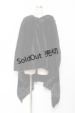 画像1: PUNK RAVE / ファーケープ  黒 Y-25-10-20-050-PU-JA-SZ-ZY