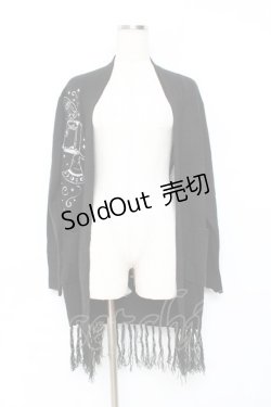 画像1: RAT BABY / witch cardigan S 黒 Y-25-10-20-054-PU-TO-SZ-ZY