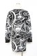 画像2: KILL STAR / My Eye Sweater Dress S 白×黒 Y-25-10-20-056-SL-OP-SZ-ZY (2)