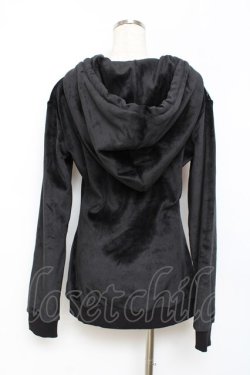 画像2: Restyle / velvet hoodie parties S ブラック Y-25-10-20-057-GO-TO-SZ-ZY