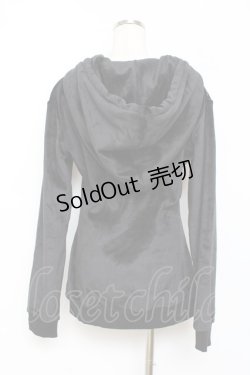画像2: Restyle / velvet hoodie parties S ブラック Y-25-10-20-057-GO-TO-SZ-ZY
