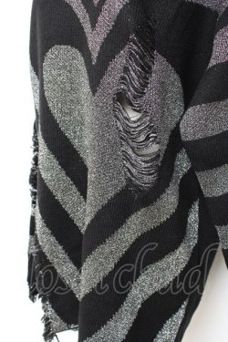 画像3: KILL STAR / Libi Sweater S グレー×ブラック Y-25-10-20-058-SL-TO-SZ-ZY