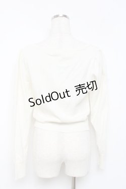 画像2: metamorphose / エンブレム刺繍カーディガン  アイボリー Y-25-10-20-059-ME-TO-SZ-ZY