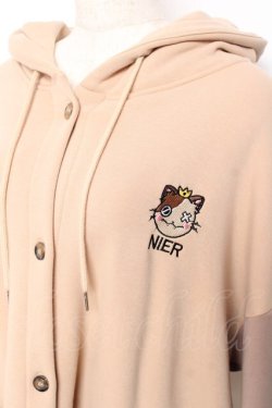 画像3: NieR Clothing / ミケ 裏起毛スウェットカーディガン  ベージュ Y-25-10-20-063-PU-TO-SZ-ZY