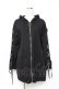 画像1: NieR Clothing / LACE-UP ZIP　パーカー F 黒 Y-25-10-20-065-PU-TO-SZ-ZY (1)
