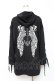 画像2: NieR Clothing / LACE-UP ZIP　パーカー F 黒 Y-25-10-20-065-PU-TO-SZ-ZY (2)