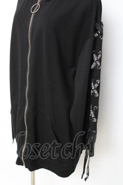画像3: NieR Clothing / LACE-UP ZIP　パーカー F 黒 Y-25-10-20-065-PU-TO-SZ-ZY