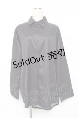 NieR Clothing / 擬人化デザインシャツ  黒 Y-25-10-20-066-PU-BL-SZ-ZY