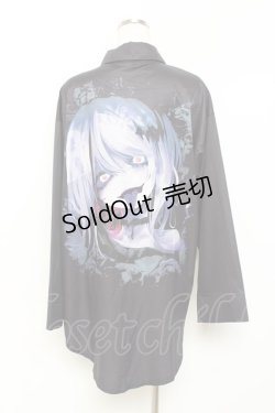 画像2: NieR Clothing / 擬人化デザインシャツ  黒 Y-25-10-20-066-PU-BL-SZ-ZY