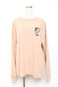 NieR Clothing / ミケ刺繍ロングT F ベージュ Y-25-10-20-067-PU-TO-SZ-ZY