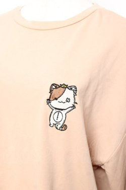 画像3: NieR Clothing / ミケ刺繍ロングT F ベージュ Y-25-10-20-067-PU-TO-SZ-ZY