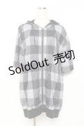 NieR Clothing / BACK RABBIT CHECKERED ZIP PARKA F 黒 Y-25-10-20-068-PU-TO-SZ-ZY