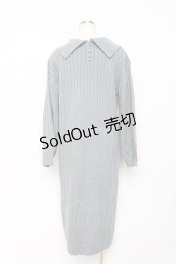 画像2: axes femme / 襟デザインニットワンピース F ミント Y-25-10-20-071-AX-OP-SZ-ZI