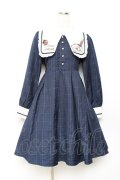 Amavel / 魔法の羽根ペンと招待状のワンピース F ネイビー Y-25-10-20-075-CA-OP-SZ-ZY