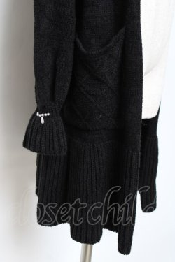 画像3: axes femme / フリルロングカーデ M 黒 Y-25-10-20-078-AX-TO-SZ-ZY