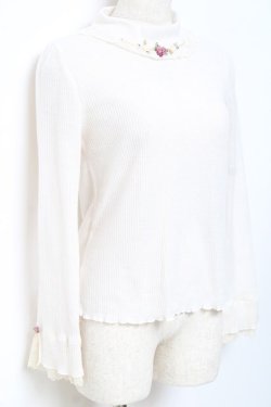 画像3: axes femme / バラモチーフインナープルオーバー M 生成り Y-25-10-20-008-AX-TS-SZ-ZY