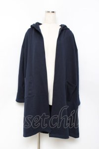 axes femme / 袖刺繍コーデイガン F 紺 Y-25-10-20-080-AX-TO-SZ-ZY