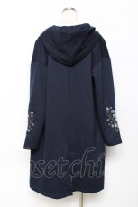 画像2: axes femme / 袖刺繍コーデイガン F 紺 Y-25-10-20-080-AX-TO-SZ-ZY (2)