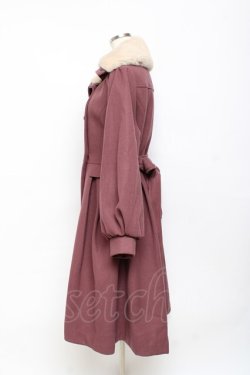 画像2: axes femme POETIQUE / アシメナポレオンロングコート  ピンク Y-25-10-20-082-AX-CO-SZ-ZY