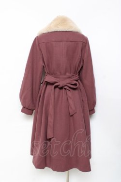 画像3: axes femme POETIQUE / アシメナポレオンロングコート  ピンク Y-25-10-20-082-AX-CO-SZ-ZY