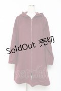 axes femme / ZIPアップコーディガン M ワイン Y-25-10-20-084-AX-JA-SZ-ZY