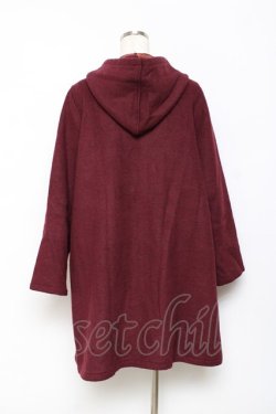 画像2: axes femme / ZIPアップコーディガン M ワイン Y-25-10-20-084-AX-JA-SZ-ZY