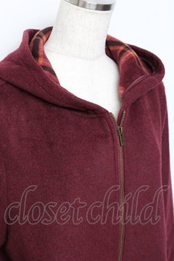 画像3: axes femme / ZIPアップコーディガン M ワイン Y-25-10-20-084-AX-JA-SZ-ZY
