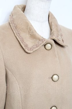 画像3: axes femme / レース襟コート M キャメル Y-25-10-20-085-AX-CO-SZ-ZY