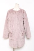 axes femme POETIQUE / フェイクファーロングコート M ラベンダー Y-25-10-20-086-AX-CO-SZ-ZY