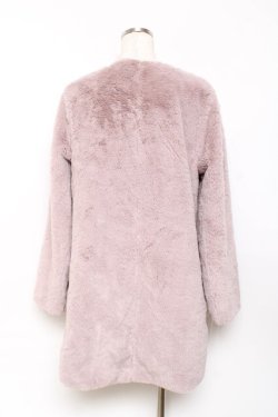 画像2: axes femme POETIQUE / フェイクファーロングコート M ラベンダー Y-25-10-20-086-AX-CO-SZ-ZY