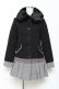画像1: axes femme / プリーツデザインコート M 黒 Y-25-10-20-087-AX-CO-SZ-ZY (1)