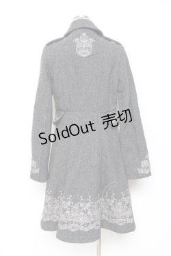 画像3: OZZ ANGELO / 刺繍入りダブルコート  グレー Y-25-10-20-088-OO-CO-SZ-ZY