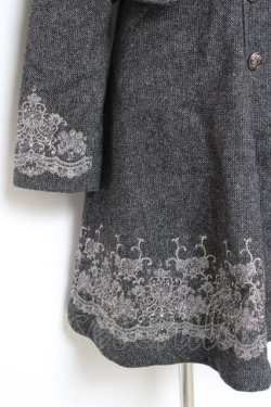 画像4: OZZ ANGELO / 刺繍入りダブルコート  グレー Y-25-10-20-088-OO-CO-SZ-ZY