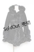 KILLSTAR / FLIES BY NIGHT FAUX-FUR COAT　コート S 黒 Y-25-10-20-093-PU-CO-SZ-ZY