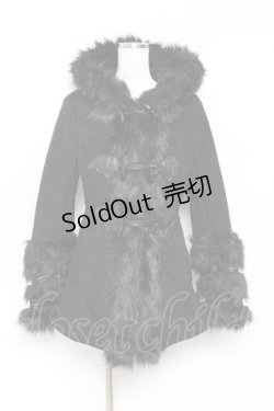 画像1: KILLSTAR / FLIES BY NIGHT FAUX-FUR COAT　コート S 黒 Y-25-10-20-093-PU-CO-SZ-ZY