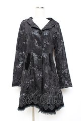 PYON PYON / Butterflies Coat S 黒 Y-25-10-20-094-PU-CO-SZ-ZS