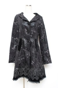 PYON PYON / Butterflies Coat S 黒 Y-25-10-20-094-PU-CO-SZ-ZS