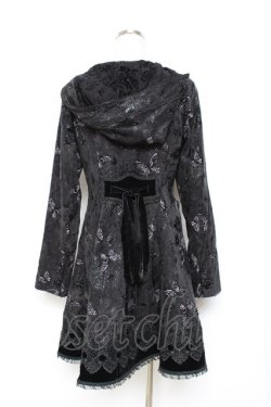 画像2: PYON PYON / Butterflies Coat S 黒 Y-25-10-20-094-PU-CO-SZ-ZY